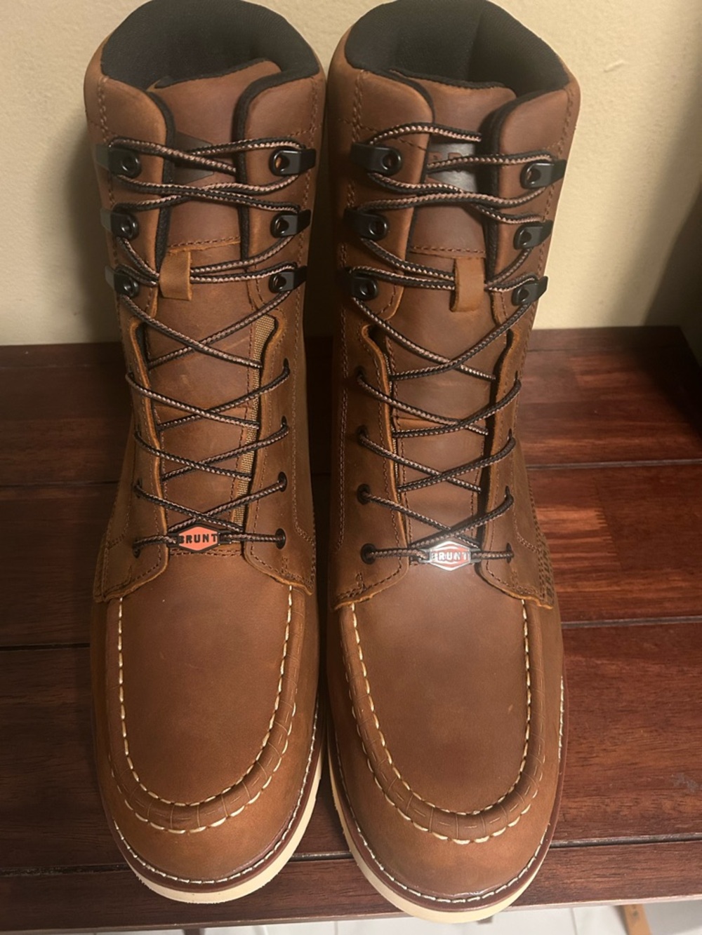 Brunt Marin 8” Waterproof Soft Toe Wedge Work Boot Size 16.